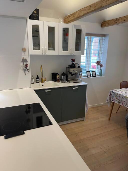 Hyggeligt Lille Byhus Lige Mellem Havnen Og Bytorv 灵克宾 外观 照片